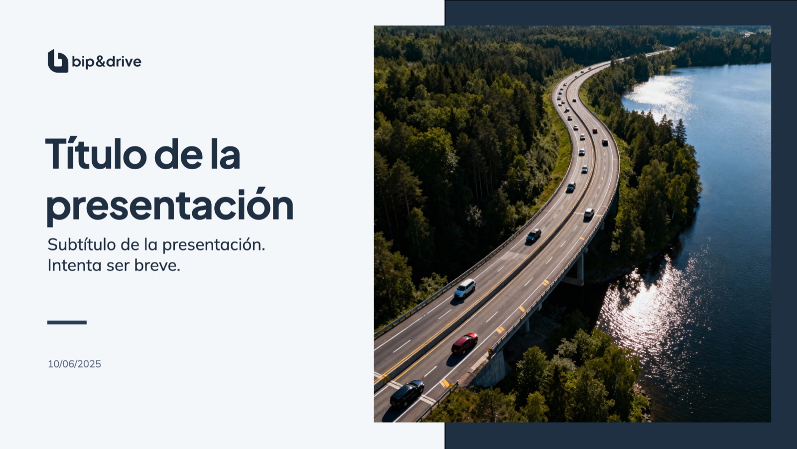 Portada de la plantilla de presentación general
