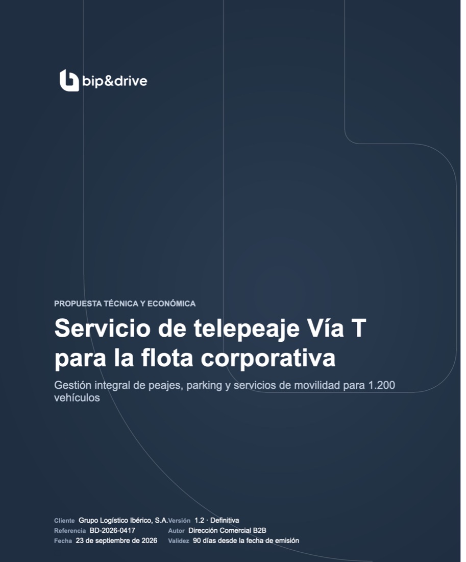 Portada de la plantilla de propuesta corporativa